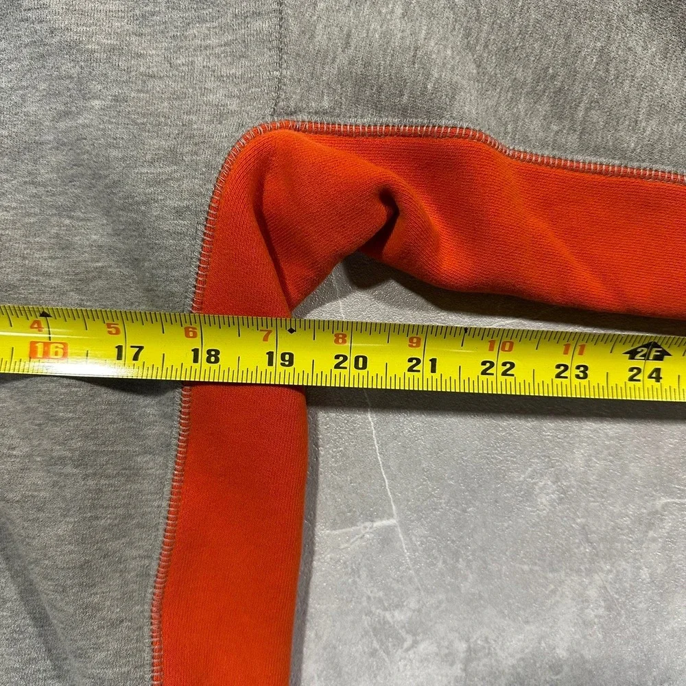 Gap Kids Hoodie XXL Gray Orange Athl Dept Est 1969 Pullover Sweatshirt 4383